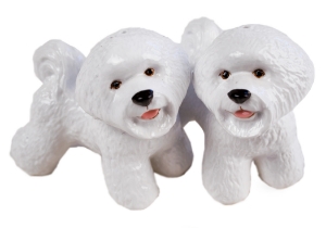 Bichon Frise Cruet Set