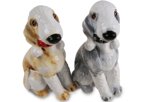 Bedlington Terrier Cruet Set