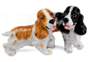 English Cocker Spaniel Cruet Set