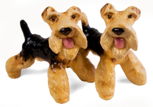 Wire Hair Fox Terrier Cruet Set