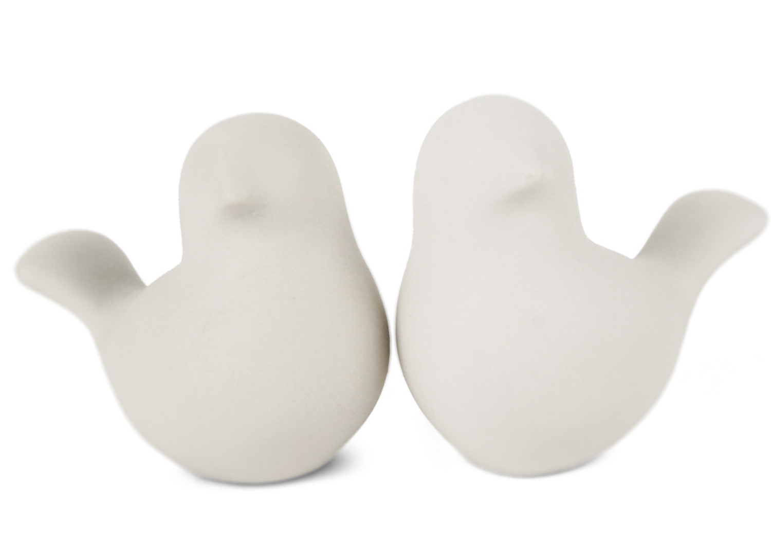 Bird Unpainted Cruet Set