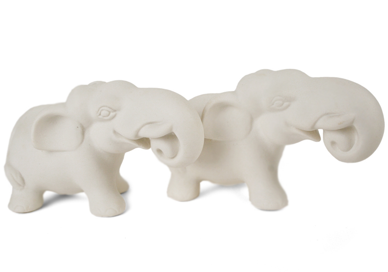 Elephant Unpainted Cruet Set