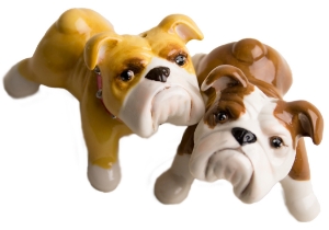 Bulldog Cruet Set