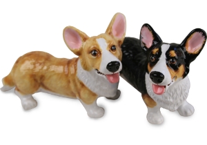 Welsh Corgi Cardigan Cruet Set