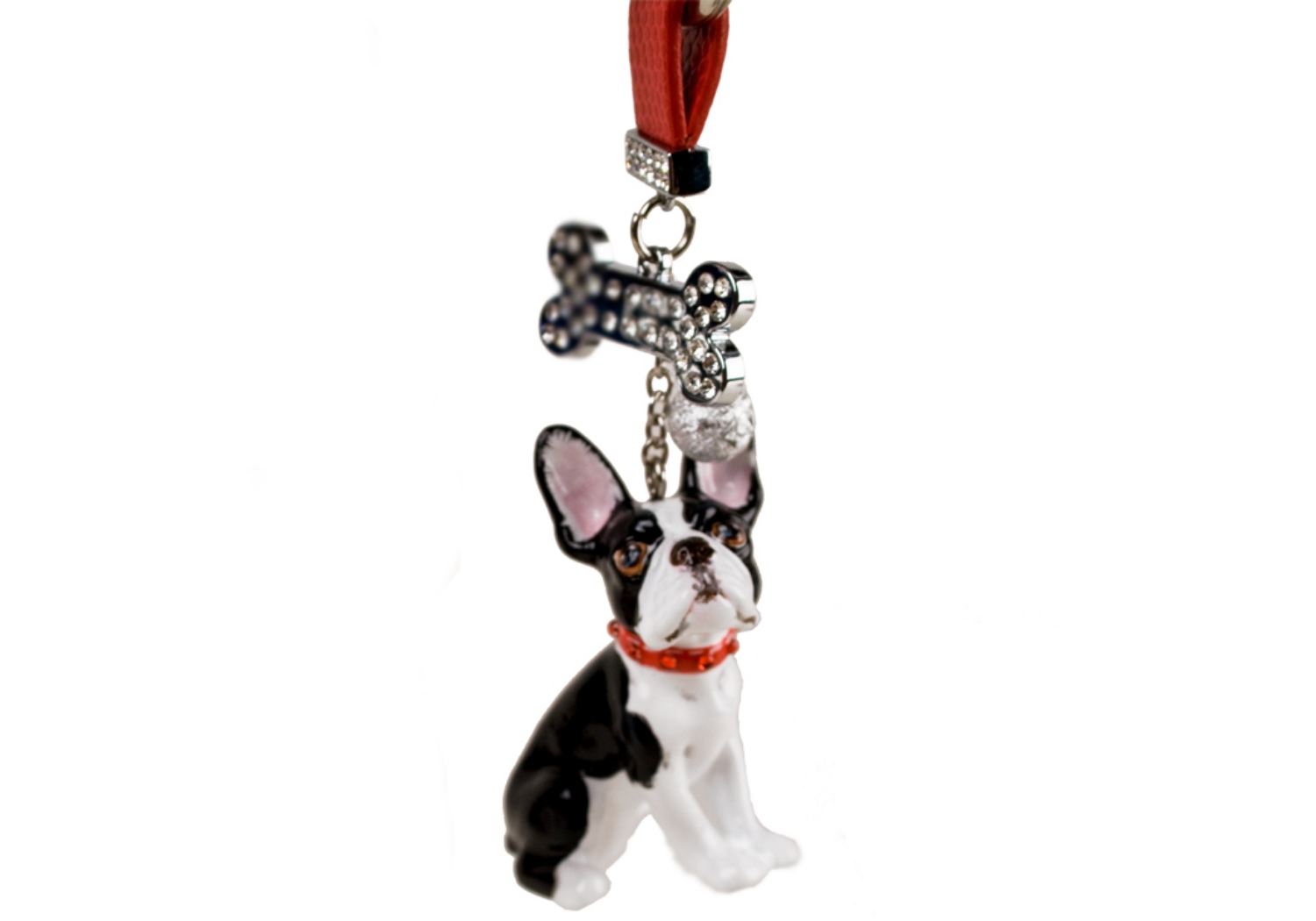 Boston Terrier Key Ring
