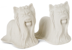 Yorkshire Terrier Unpainted Cruet Set