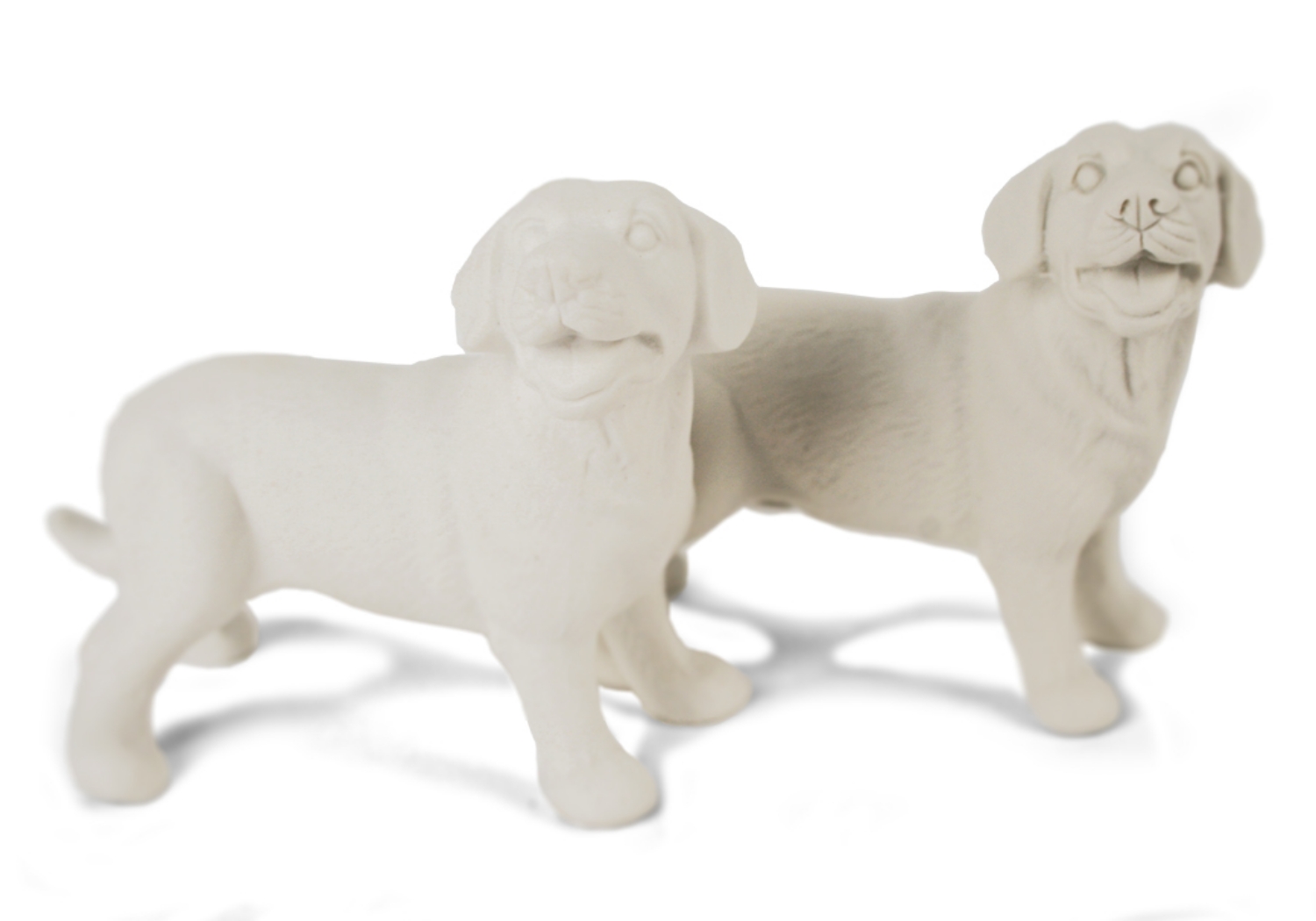 Labrador Retriever Unpainted Cruet Set