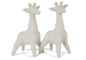 Giraffe Unpainted Cruet Set
