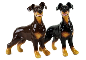 Doberman Cruet Set