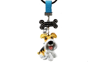Wire Hair Fox Terrier Key Ring