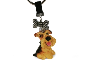 Airedale Terrier Key Ring