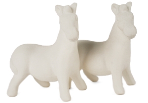 Zebra Unpainted Cruet Set