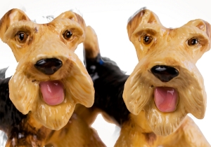 Wire Hair Fox Terrier Cruet Set