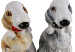 Bedlington Terrier Cruet Set