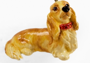 Dachshund Long Haired Key Ring