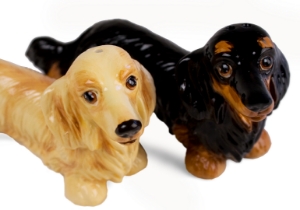 Dachshund Long Haired Cruet Set