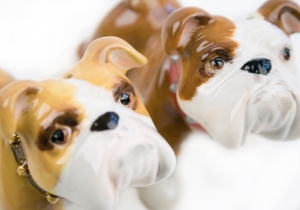 Bulldog Cruet Set