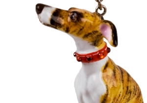 Whippet Key Ring