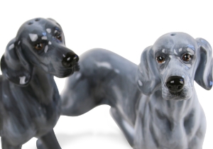 Weimaraner Cruet Set